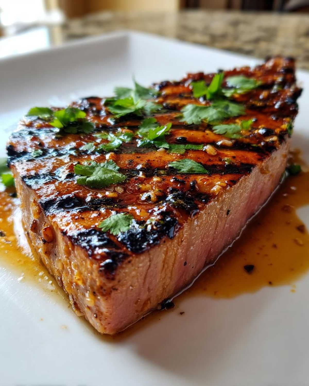 Grilled soy-ginger tuna steak - detail 2