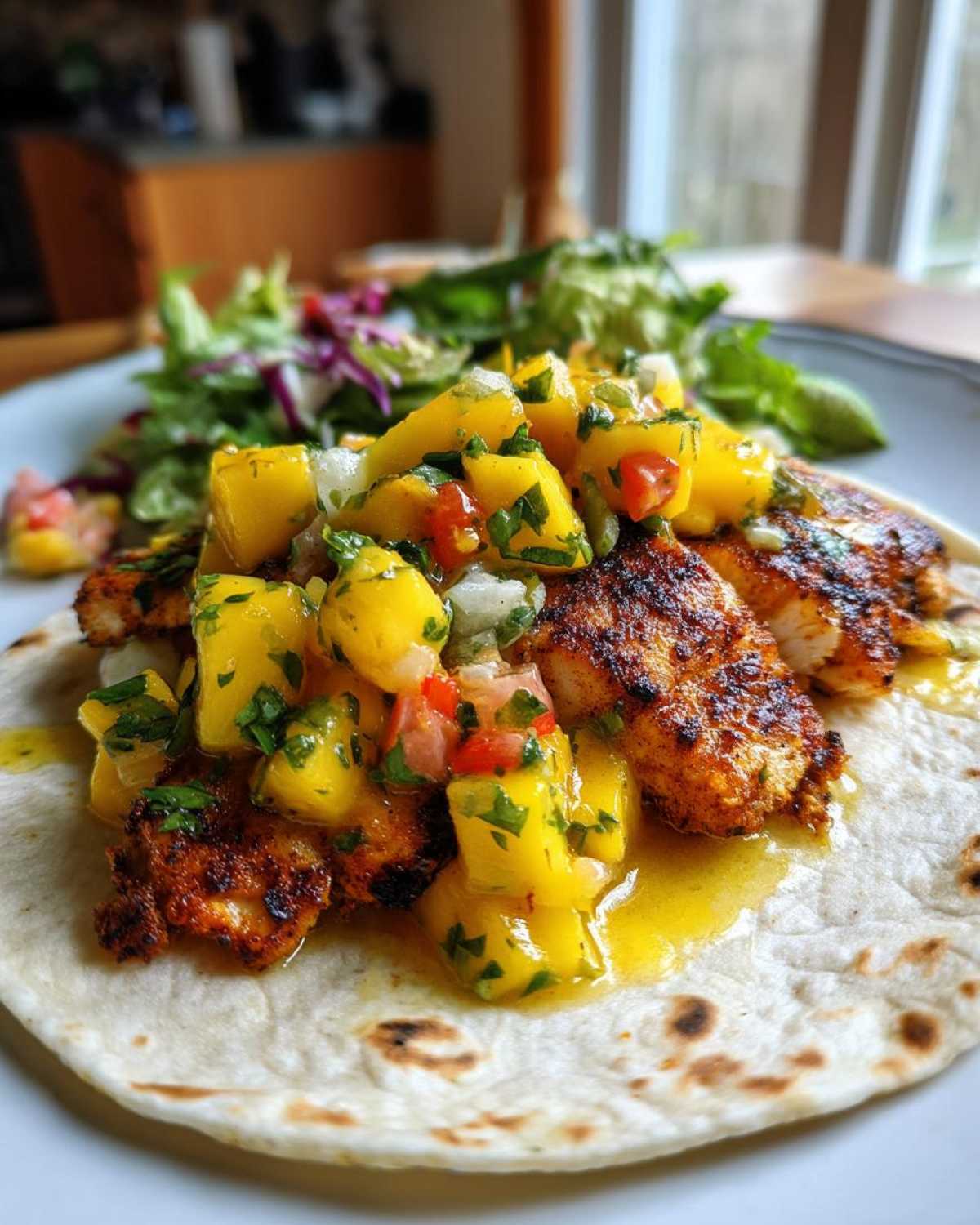Blackened Fish Tacos with Mango Salsa - detail 3