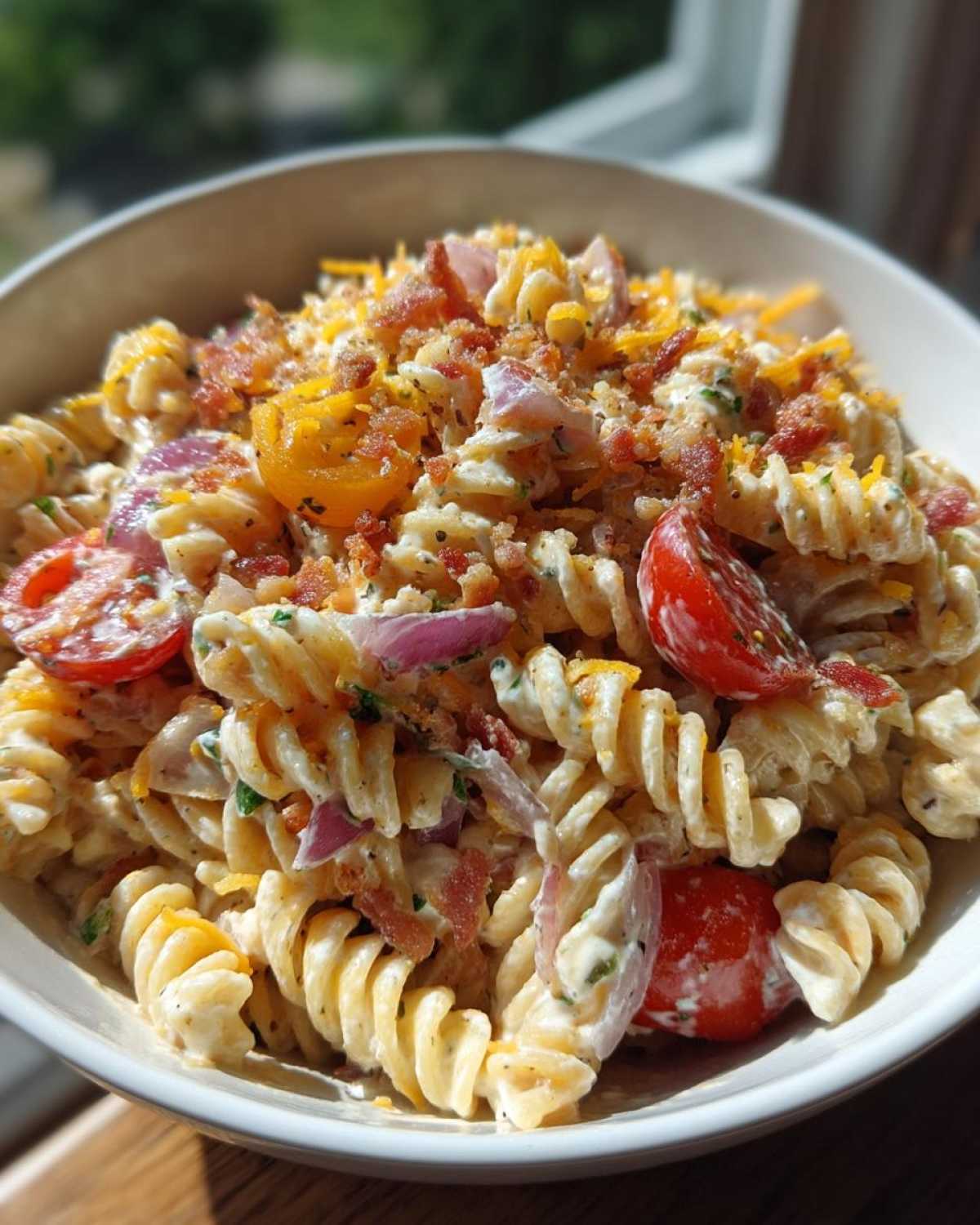 Bacon Ranch Pasta Salad - detail 3