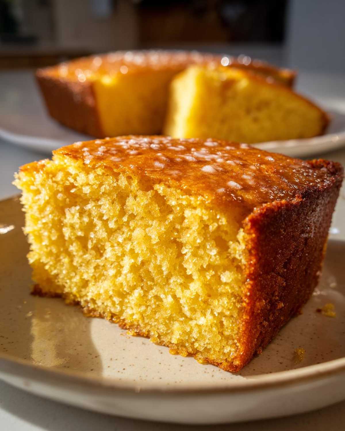 Skillet Honey Cornbread - detail 1