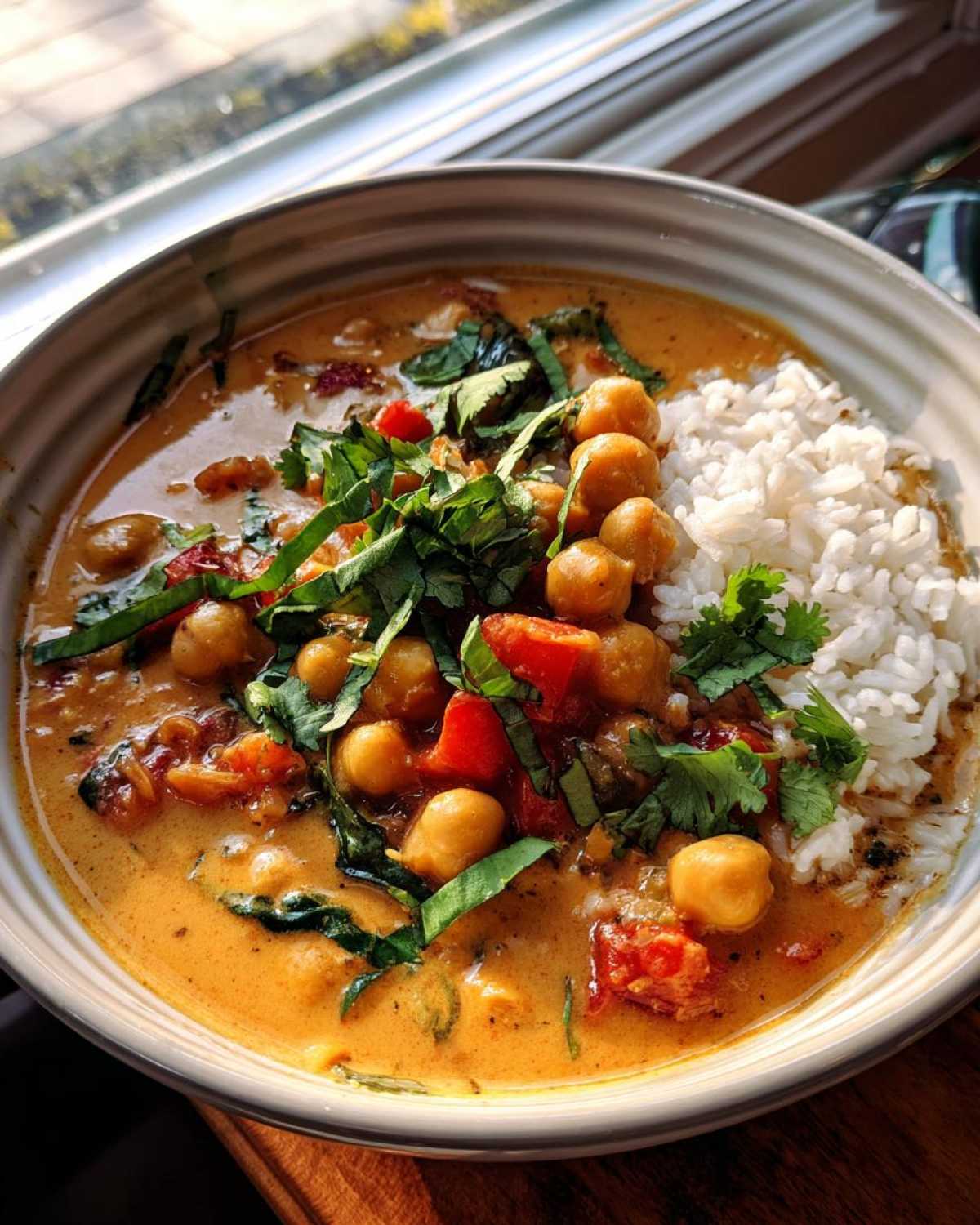 Coconut Curry Chickpea Stew - detail 1