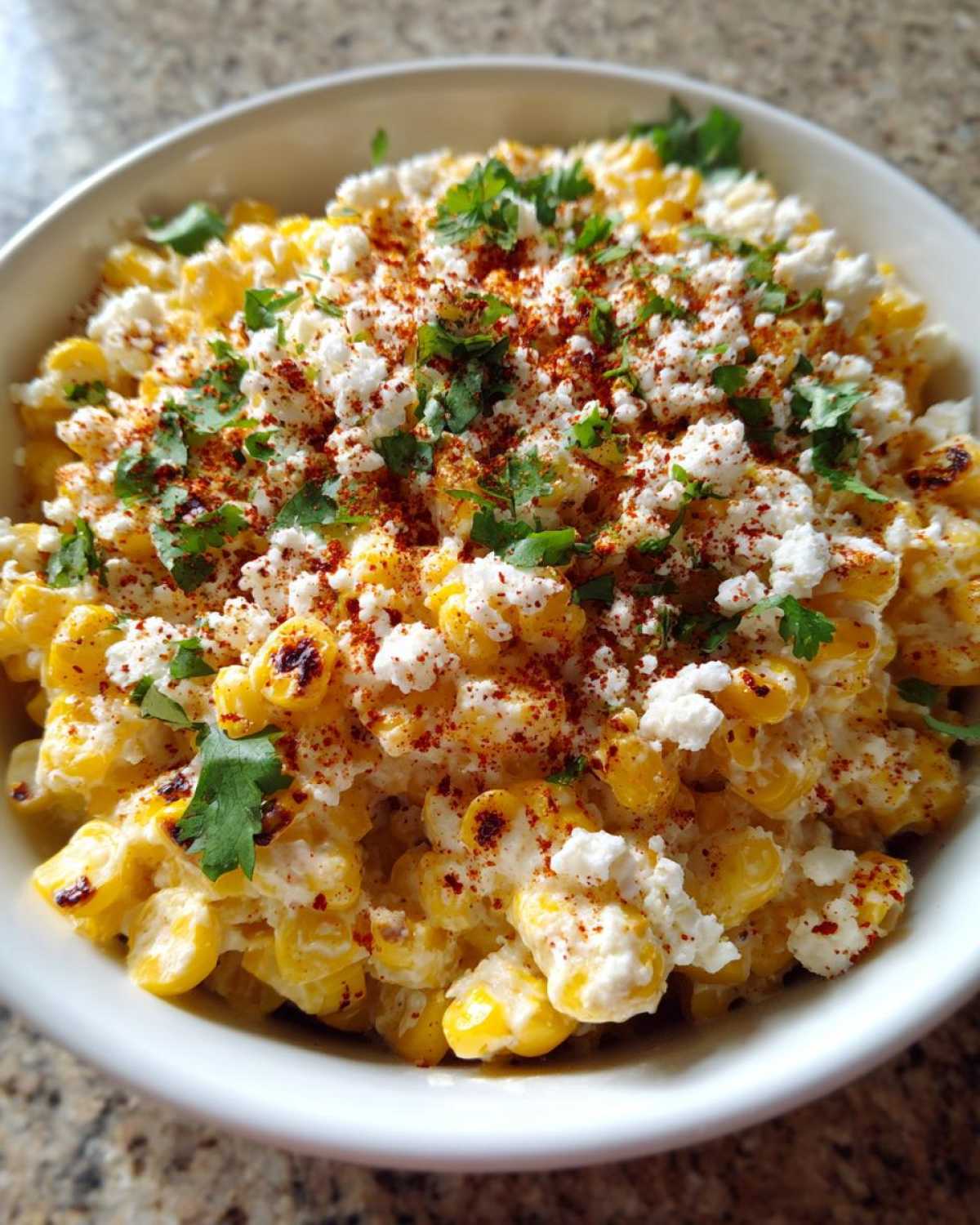 Cheesy street corn - detail 1