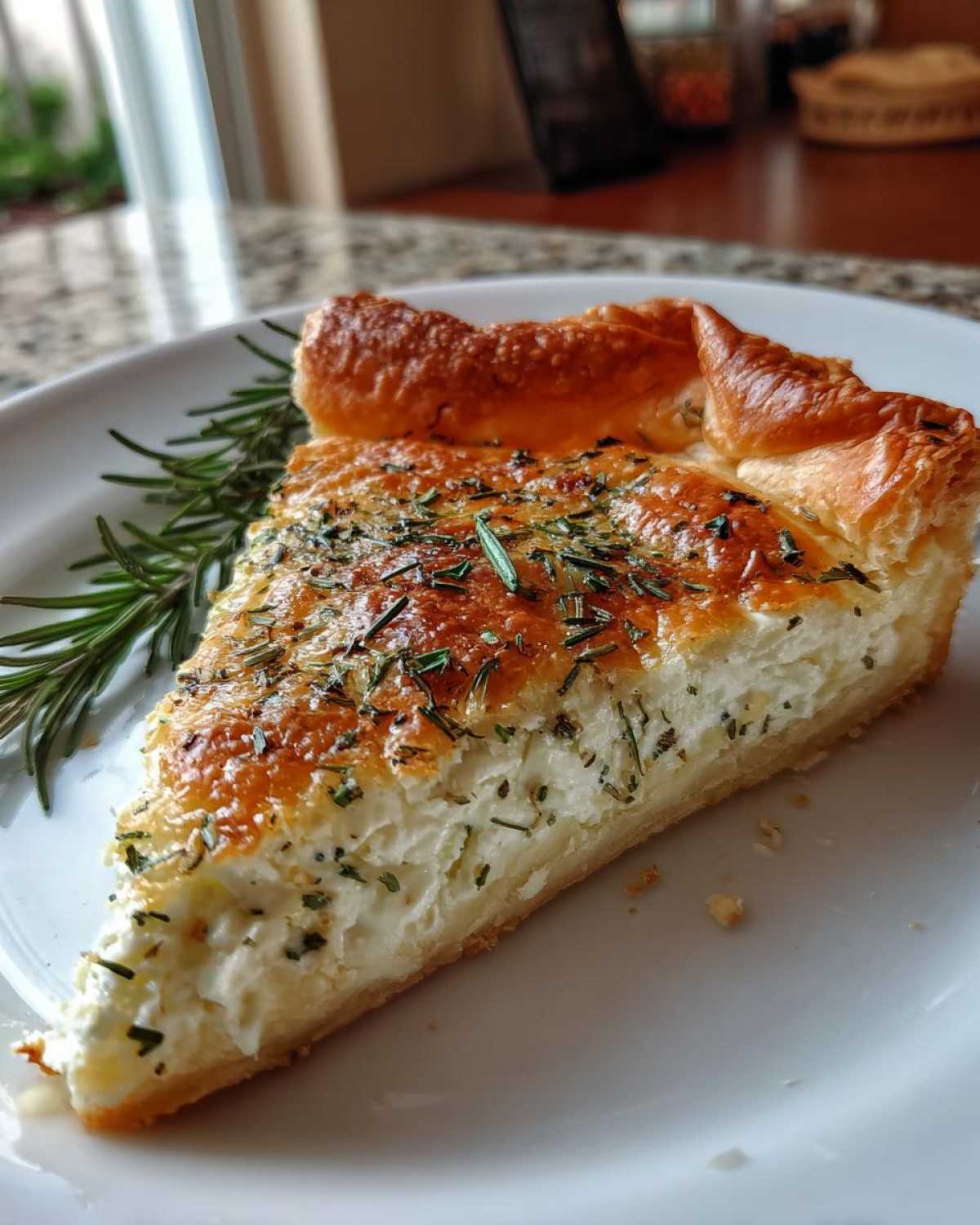 Rosemary Goat Cheese Tart - detail 2