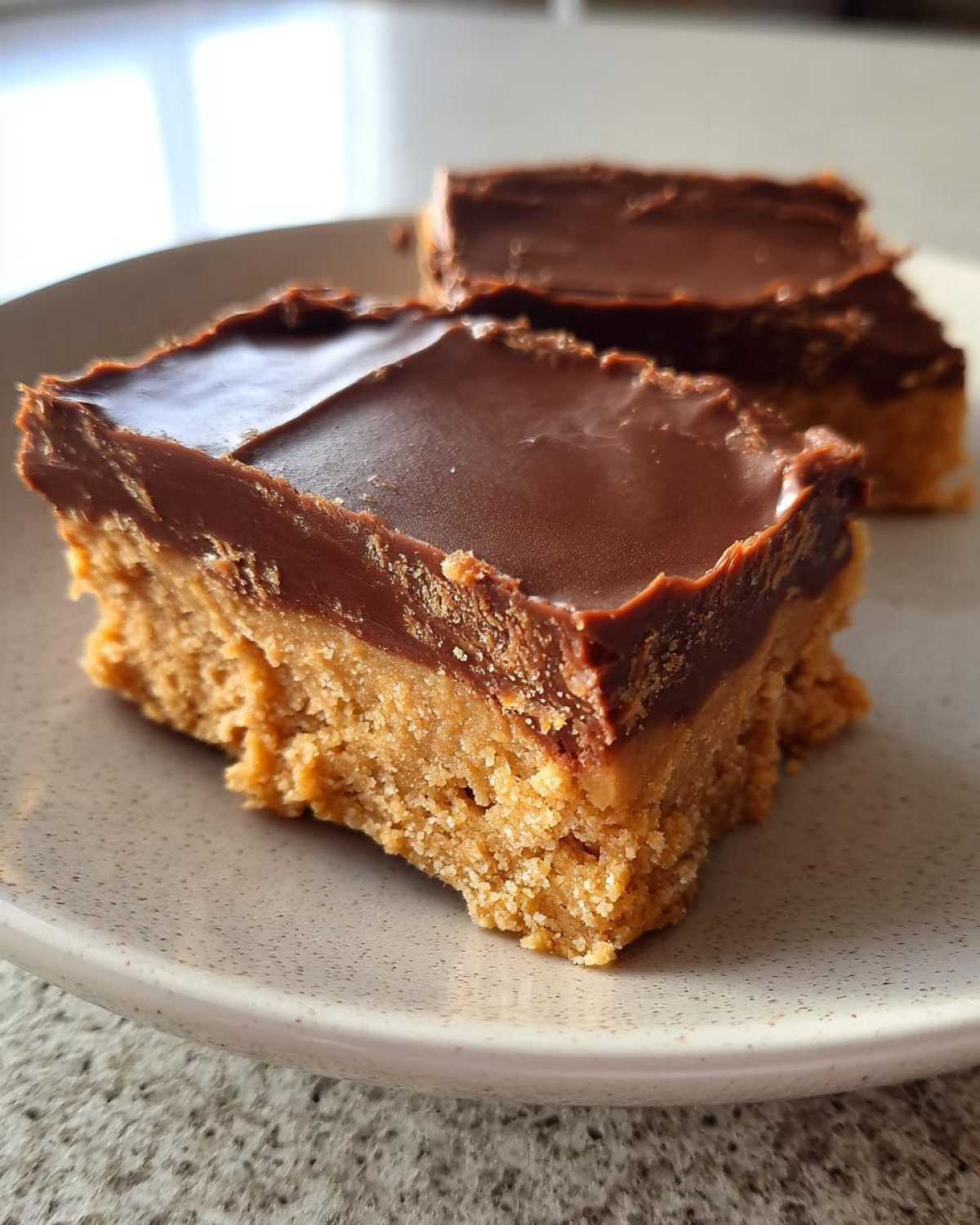 Easy No-Bake Peanut Butter Chocolate Bars - detail 1