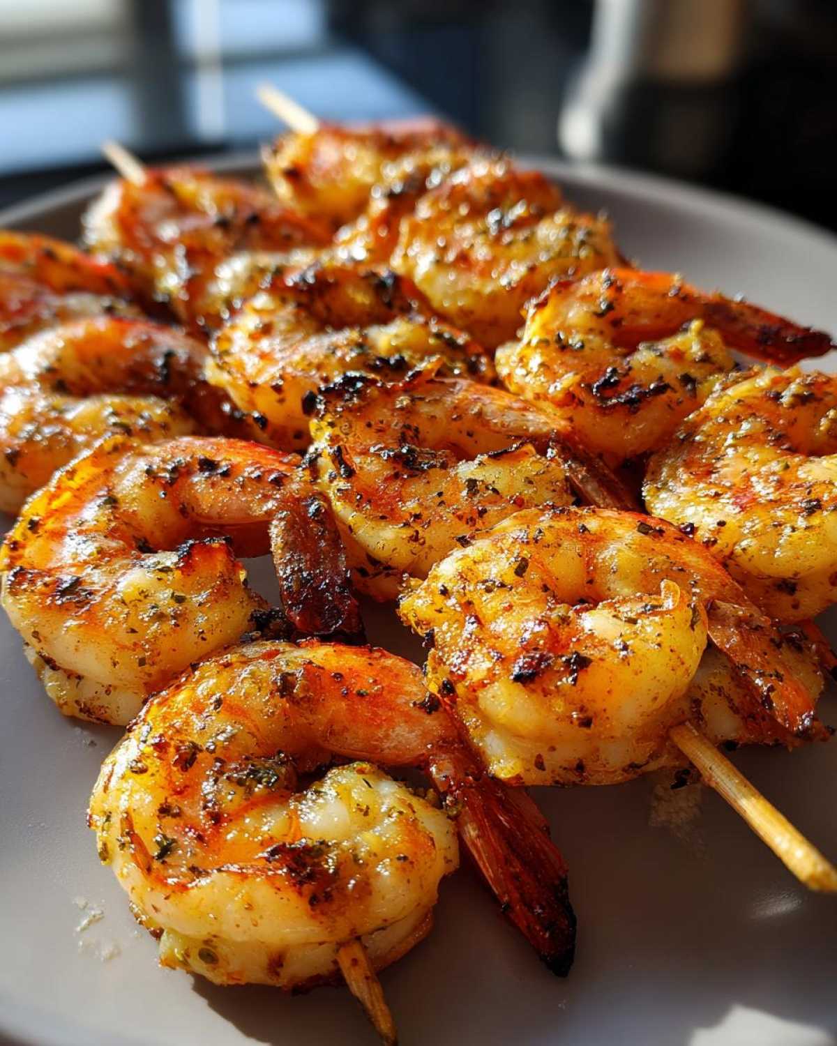 Lemon Garlic Shrimp Skewers - detail 3