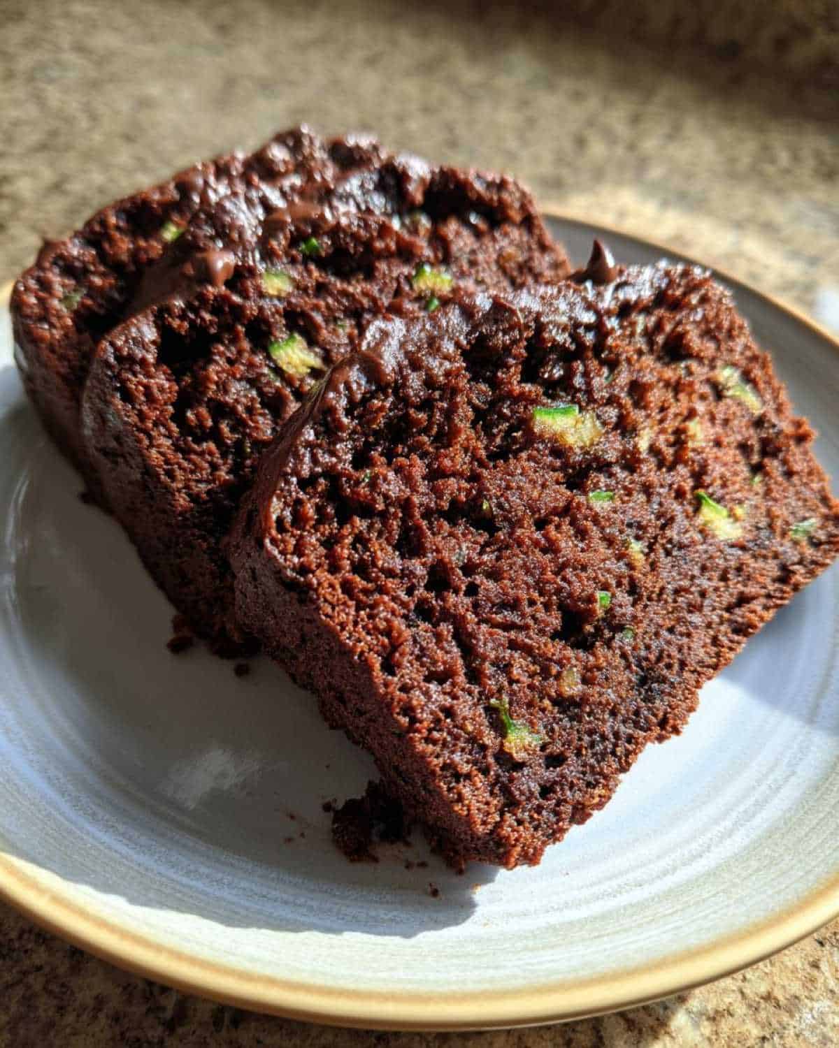 Classic Chocolate Zucchini Loaf Cake - detail 3