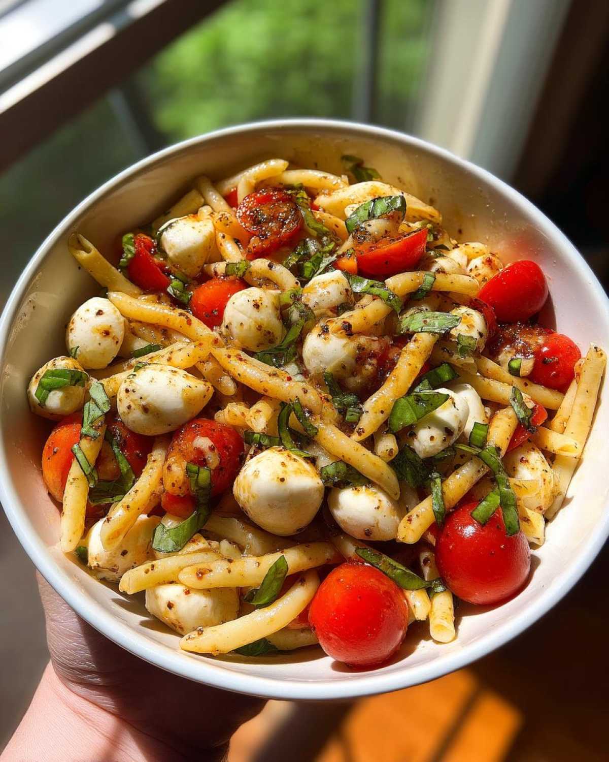 Easy Caprese Pasta Salad - detail 2