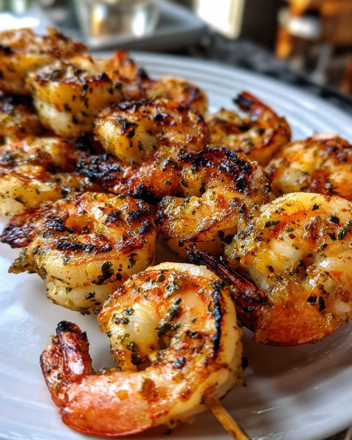 Lemon Garlic Shrimp Skewers - detail 1